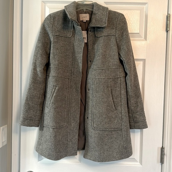 Super cute Loft coat grey women's can - Picture 1 of 9